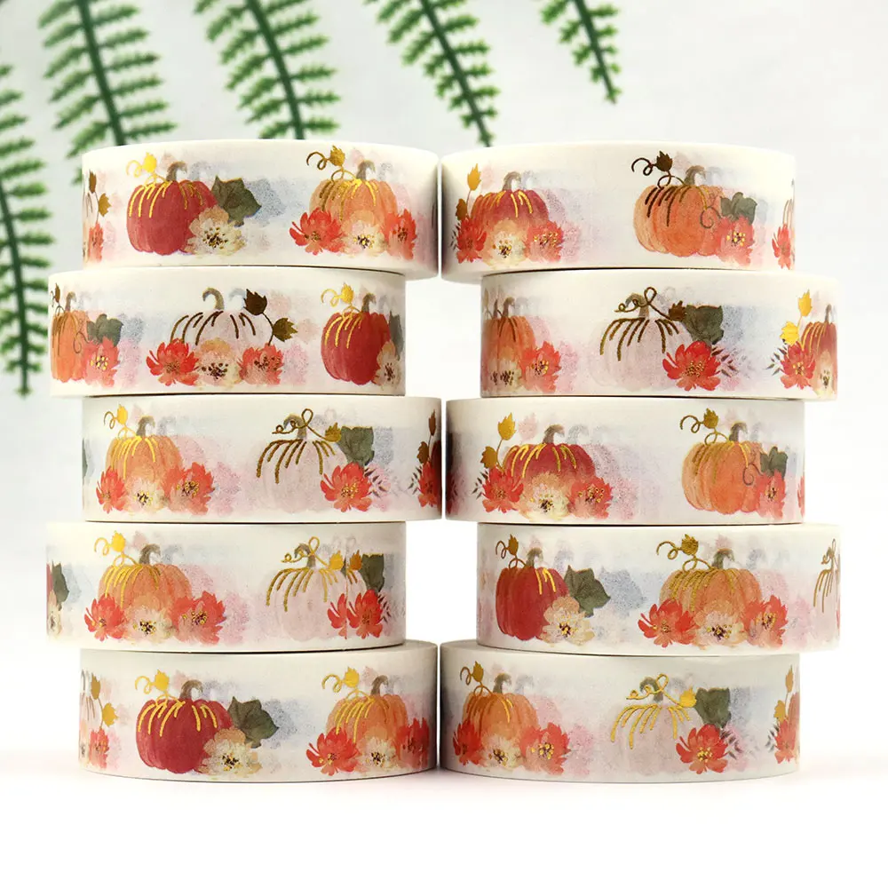 10PCS/lot 15MM*10M Seamless Watercolor Pumpkins fall patterns Washi Tape Sticky Adhesive Tape Scrapbooking Decorative Tape
10PCS/lot 15MM*10M Seamless Watercolor Pumpkins fall patterns Washi Tape Sticky Adhesive Tape Scrapbooking Decorative Tape
