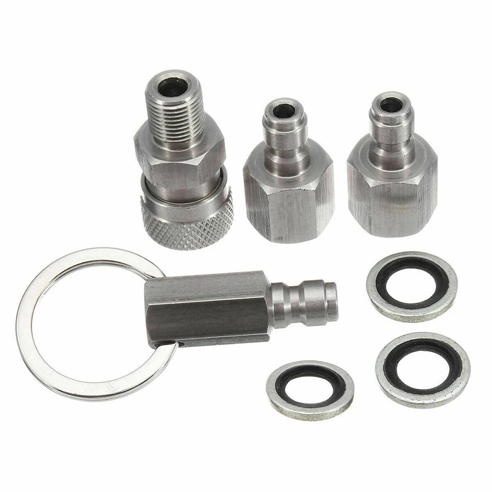 PCP Filling Quick Connect Fitting Plugs Adapter 1/8 BSPP Stainless Female Male Connector Head Iron Rubber Ring For Air Condition
PCP Filling Quick Connect Fitting Plugs Adapter 1/8 BSPP Stainless Female Male Connector Head Iron Rubber Ring For Air Condition
