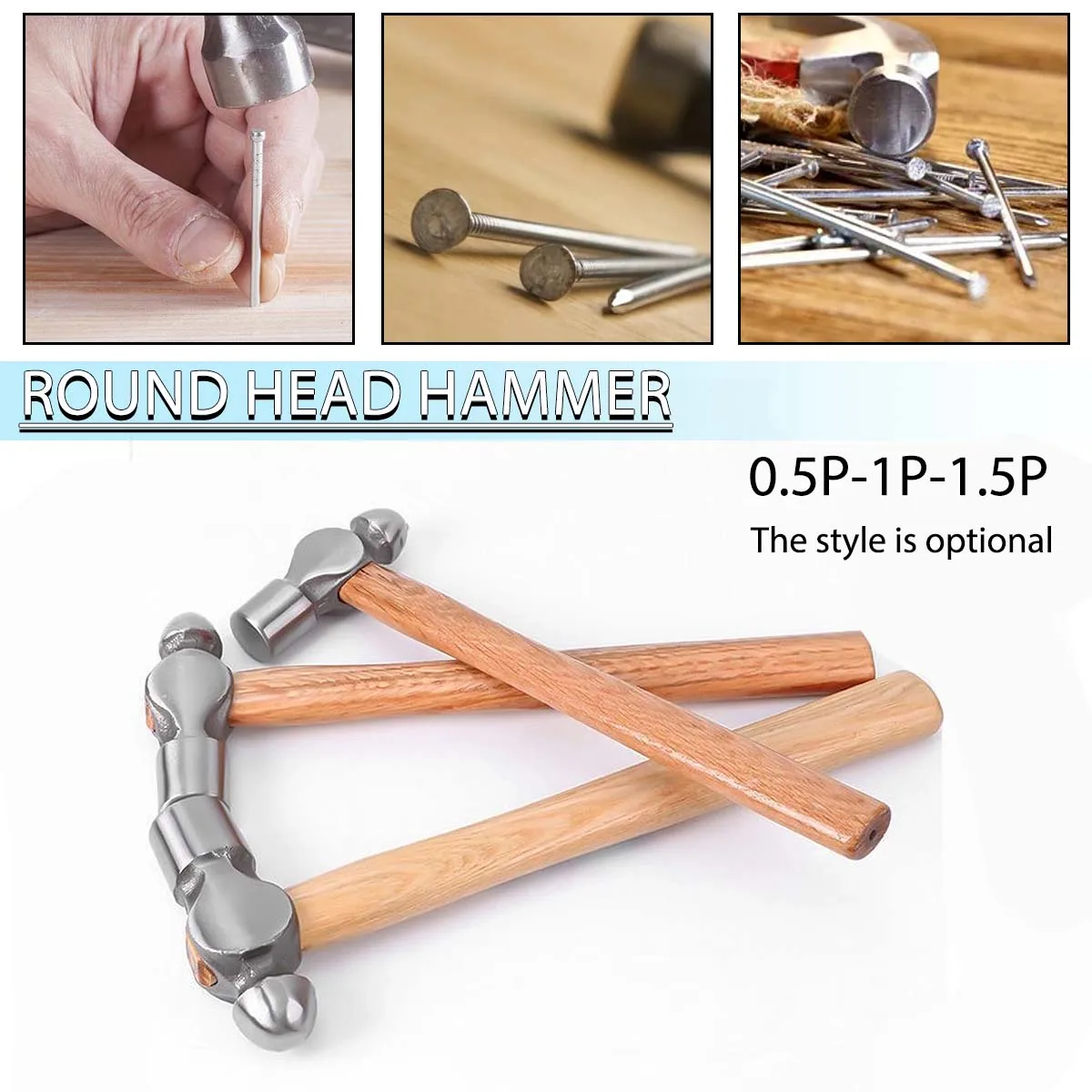 Ball-Peen Hammer Ball Pein Hammer With Wood Handle Household Workshop Repair Car Escape Tool Hand Hammer Multi Function Hammer
Ball-Peen Hammer Ball Pein Hammer With Wood Handle Household Workshop Repair Car Escape Tool Hand Hammer Multi Function Hammer