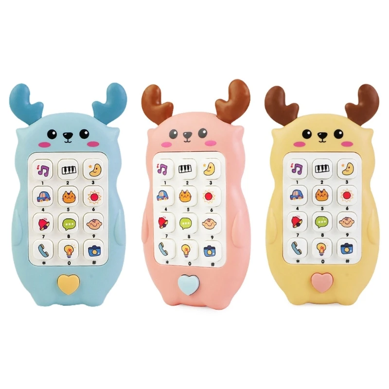 

Mobile Phone Toy Baby Phone Toy Chewable Grasp Toy Music Puzzle Mobile Phone