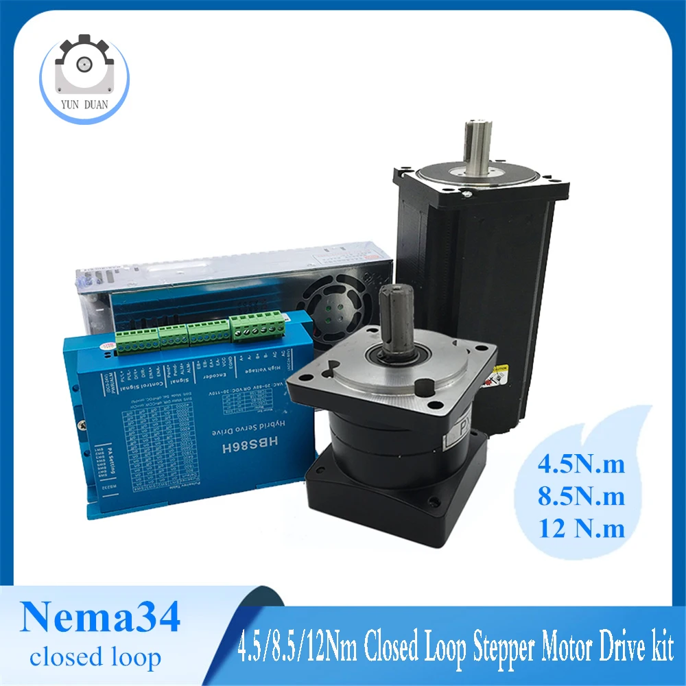 Драйвер шагового двигателя 12 нм Nema34 86 мм DSP с замкнутым контуром, гибридный энкодер, простой сервопривод с планетарным редуктором и комплект...
Драйвер шагового двигателя 12 нм Nema34 86 мм DSP с замкнутым контуром, гибридный энкодер, простой сервопривод с планетарным редуктором и комплект...