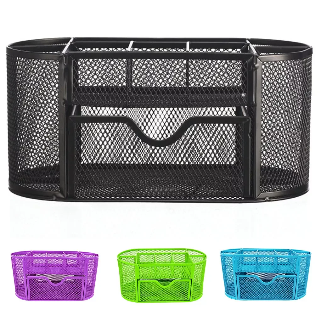 Metal Organizer Mesh Desk Organizer Table 9 Grids Design Storage Box Drawer Pencil Pen Holder For Neatening Tools
Metal Organizer Mesh Desk Organizer Table 9 Grids Design Storage Box Drawer Pencil Pen Holder For Neatening Tools