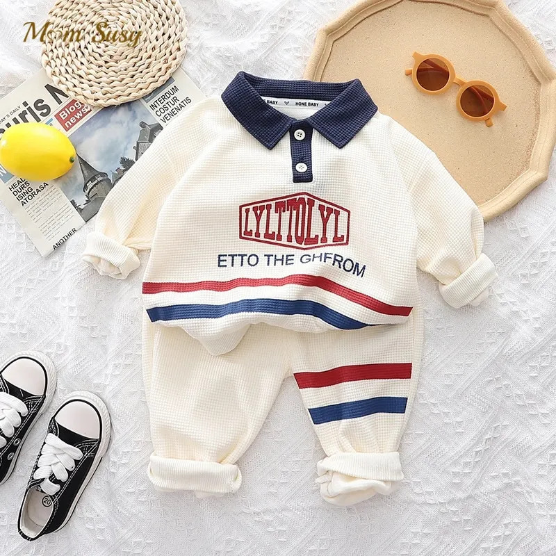 Модный хлопковый комплект одежды для маленьких девочек и мальчиков, Толстовка и бег, спортивный комплект из 2 предметов для младенцев и малышей, детская одежда с буквенным принтом, весна-осень 
Модный хлопковый комплект одежды для маленьких девочек и мальчиков, Толстовка и бег, спортивный комплект из 2 предметов для младенцев и малышей, детская одежда с буквенным принтом, весна-осень