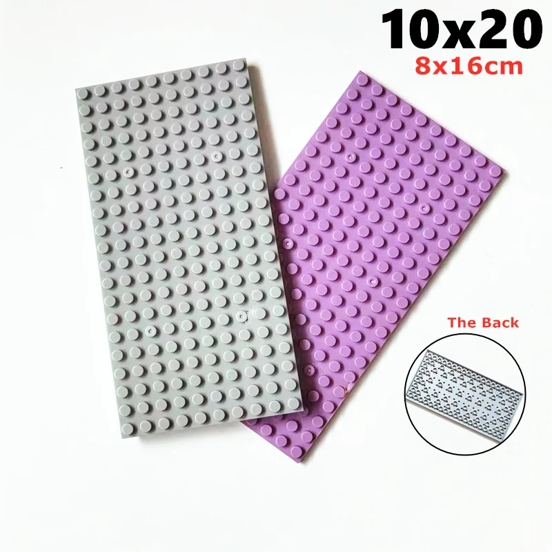 4pcs плиты 10x20 MOC фундамент строительные блоки городская улица дом креативная