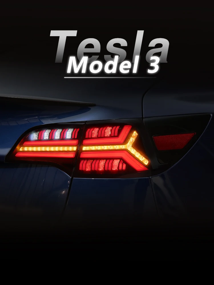 Car Lights For Tesla Model 3 2017-2022 Model Y LED Auto Taillights Assembly Upgrade Dynamic Signal Lamp Automotive Accessories
Car Lights For Tesla Model 3 2017-2022 Model Y LED Auto Taillights Assembly Upgrade Dynamic Signal Lamp Automotive Accessories