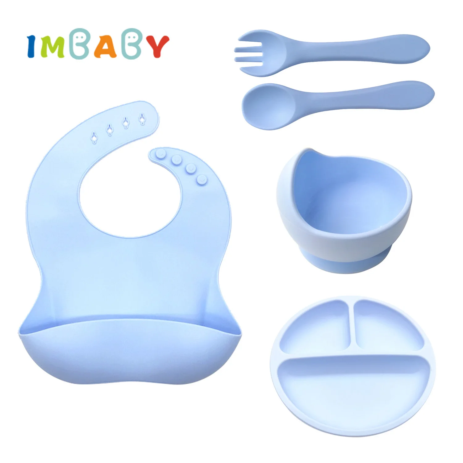 5Pcs/Set Baby bibs Silicone Plate Spoon Set With Sucker Bowl Bib Spoon Children Feeding Portable Tableware Baby Dishes
5Pcs/Set Baby bibs Silicone Plate Spoon Set With Sucker Bowl Bib Spoon Children Feeding Portable Tableware Baby Dishes