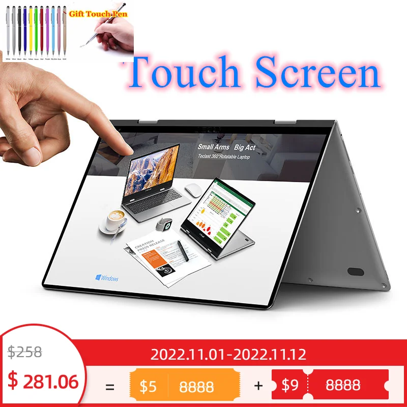 Flash Sales 11.6''Windows 10 Notebook 64-Bit F5R Laptop 8GB DDR4+256GB SSD 360° Rotating FHD Touch Screen 1920 x 1080 IPS
Flash Sales 11.6''Windows 10 Notebook 64-Bit F5R Laptop 8GB DDR4+256GB SSD 360° Rotating FHD Touch Screen 1920 x 1080 IPS