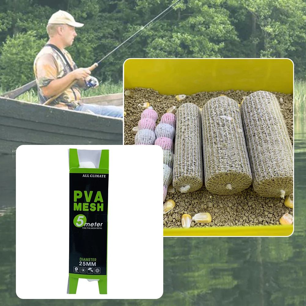 25mm 5m Fishing Bait Bag Refill Water Soluble Fishing Mesh PVA Bag Stocking Baiting Tool for Carp Fishing Tackle Net Water
25mm 5m Fishing Bait Bag Refill Water Soluble Fishing Mesh PVA Bag Stocking Baiting Tool for Carp Fishing Tackle Net Water