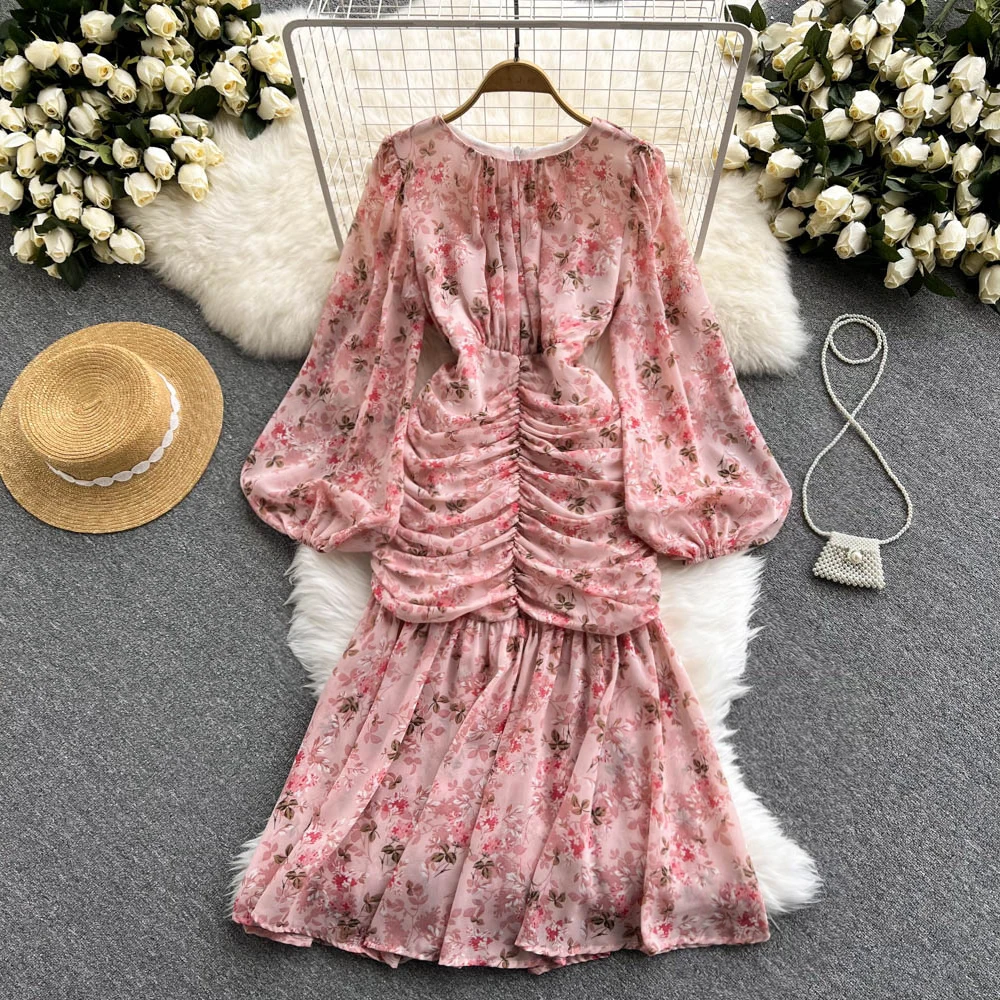 Bohemian Women Floral Chiffon Draped Long Dress Boho Vacation Beach Robe Female Puff Long Sleeve High Waist Party Vestidos New
Bohemian Women Floral Chiffon Draped Long Dress Boho Vacation Beach Robe Female Puff Long Sleeve High Waist Party Vestidos New