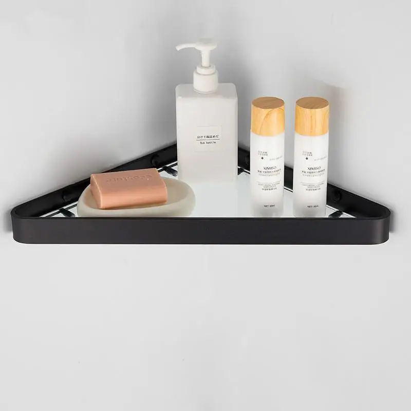 Bathroom Corner Shelf Black Glass Shelf Wall Mounted Aluminum Bathroom Shelf Shower Caddy Rack Bathroom Accessories Shelves
Bathroom Corner Shelf Black Glass Shelf Wall Mounted Aluminum Bathroom Shelf Shower Caddy Rack Bathroom Accessories Shelves