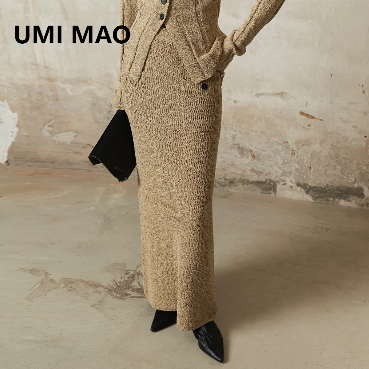UMI MAO Women's Clothing Half Skirt 2023 Autumn New Elegant Style Knitted Long Skirt Women Fashion Femme
UMI MAO Women's Clothing Half Skirt 2023 Autumn New Elegant Style Knitted Long Skirt Women Fashion Femme