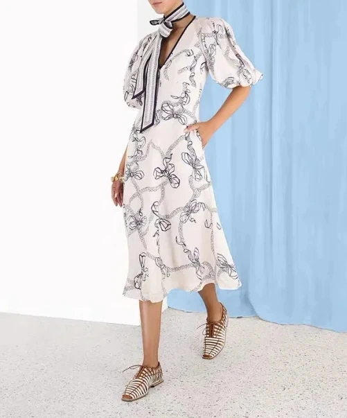 125889 Fashion Classic Trendy Puff Sleeve Waist Bandage Butterfly Print Thin Linen Long Dress
125889 Fashion Classic Trendy Puff Sleeve Waist Bandage Butterfly Print Thin Linen Long Dress