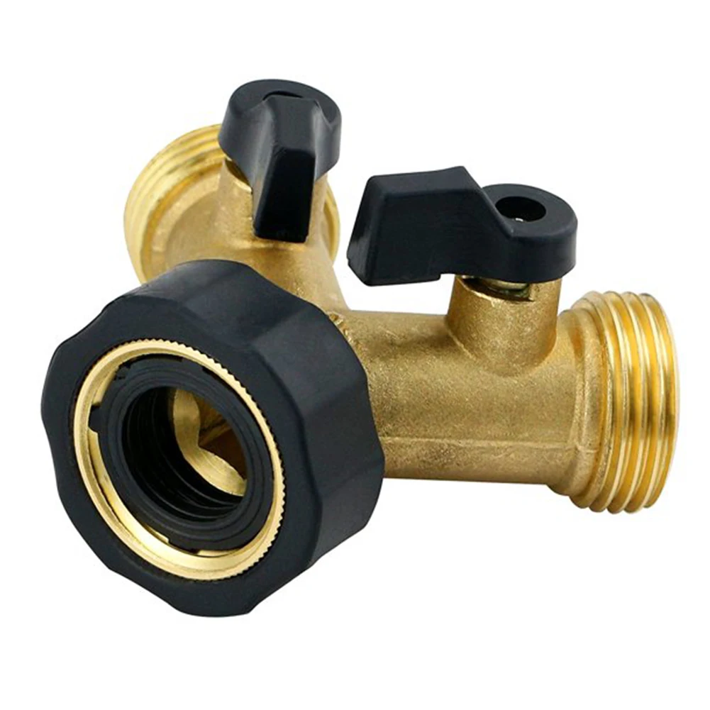 With Gasket Leakproof 2 Way Durable Hose Splitter Easy Install Brass Comfortable Grip Garden Watering Adapter Knob Control
With Gasket Leakproof 2 Way Durable Hose Splitter Easy Install Brass Comfortable Grip Garden Watering Adapter Knob Control