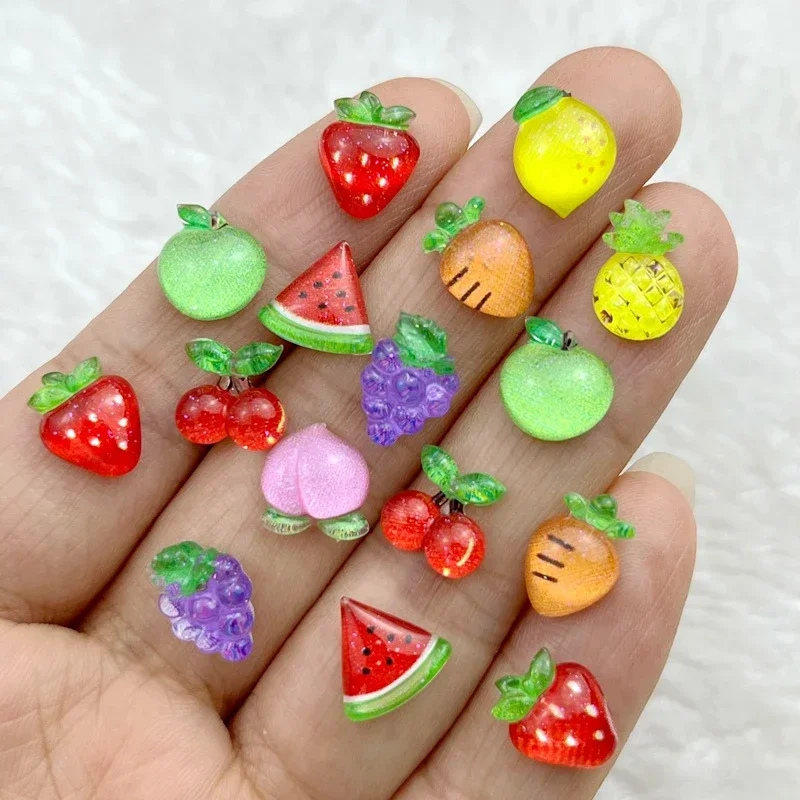 50Pcs New Cute 7-11mm Mini Strawberry, Cherry, Grape, Watermelon Series Resin Flatback Ornament Jewelry Making Manicure Hairwear
50Pcs New Cute 7-11mm Mini Strawberry, Cherry, Grape, Watermelon Series Resin Flatback Ornament Jewelry Making Manicure Hairwear