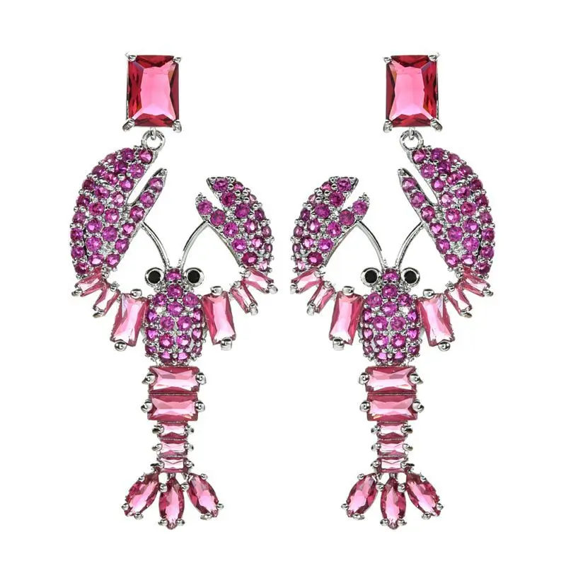 High-Quality Fashionable Lobster Zircon Earrings For Women/Girls Sweet Romantic Wedding Party Jewelry Earrings
High-Quality Fashionable Lobster Zircon Earrings For Women/Girls Sweet Romantic Wedding Party Jewelry Earrings
