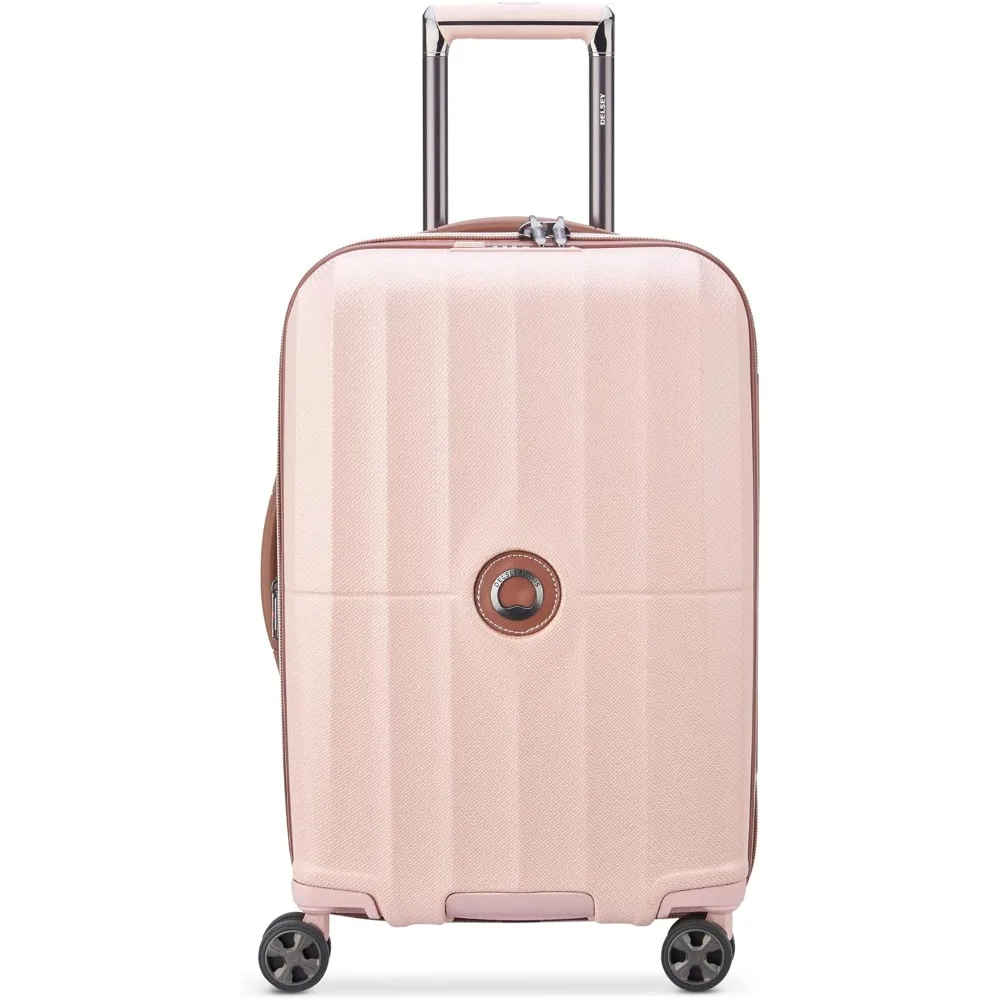 

Lockable Roller Luggage Tropez Hardside Expandable Luggage with Spinner Wheels, Pink, Checked-Medium 24 Inch