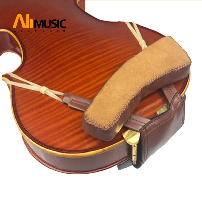 

FOM Sheepskin Violin Shoulder Rest for 1/4-1/8 1/2 3/4 Leather Chinrest Padded Chin Shoulder Fiddle Partners Musical Instruments