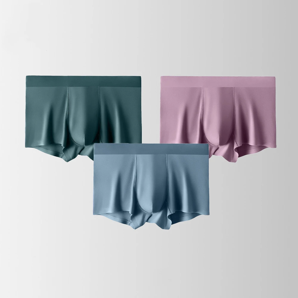 2 шт., мужские трусы-боксеры из Ice Silk шорты, тонкие бесшовные трусы большого размера 4XL, дышащие летние трусы, эластичное нижнее белье со средней талией
2 шт., мужские трусы-боксеры из Ice Silk шорты, тонкие бесшовные трусы большого размера 4XL, дышащие летние трусы, эластичное нижнее белье со средней талией