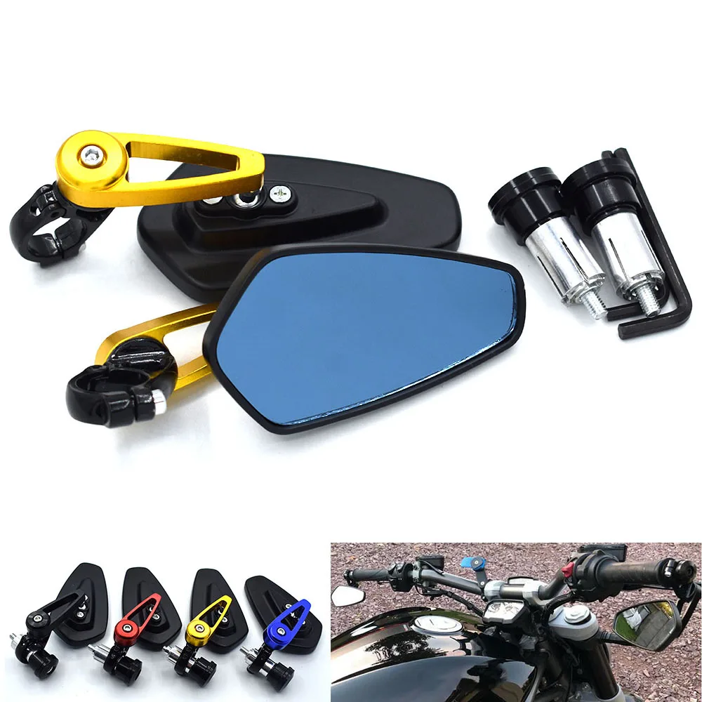 

Universal 7/8" 22mm Motorbike Aluminum Handlebar Rear View Mirrors For HONDA PCX125 PCX150 CBR125R CBR150R CB650F CBR650F CB500F