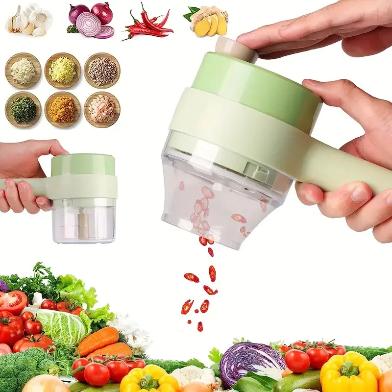 Multi-functional Vegetable Cutter Wireless Electric Garlic Beater Cut Onion And Chili Processor Handheld Gatling Cooking Machine
Multi-functional Vegetable Cutter Wireless Electric Garlic Beater Cut Onion And Chili Processor Handheld Gatling Cooking Machine