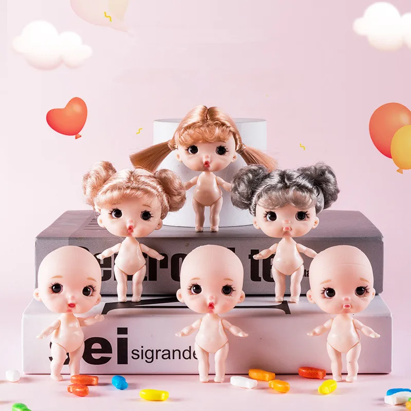New Mini 10CM Doll 3D Eyes 5 Removable Joint Cute Expression Princess Girl Doll True Eye Nude Body Dolls DIY Toys Gift for Girls
New Mini 10CM Doll 3D Eyes 5 Removable Joint Cute Expression Princess Girl Doll True Eye Nude Body Dolls DIY Toys Gift for Girls