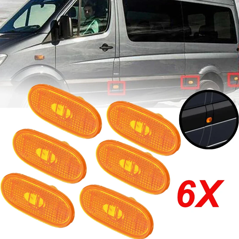 6X Автомобильные Боковые габаритные огни для Mercedes-Benz Sprinter W906 2006-2018 A0038202956, боковые фонари для крыльев
6X Автомобильные Боковые габаритные огни для Mercedes-Benz Sprinter W906 2006-2018 A0038202956, боковые фонари для крыльев
