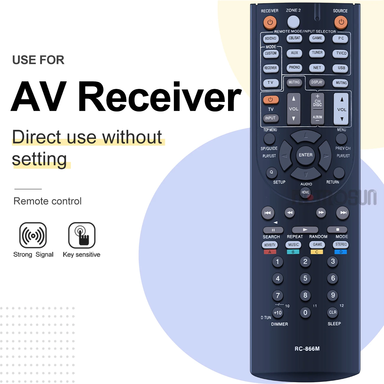 RC-866M RC866M New Remote Control fit for ONKYO TX-NR626 TXNR626 HT-RC560 RC-868M HT-S5300 HT-S6300 HT-S7300
RC-866M RC866M New Remote Control fit for ONKYO TX-NR626 TXNR626 HT-RC560 RC-868M HT-S5300 HT-S6300 HT-S7300