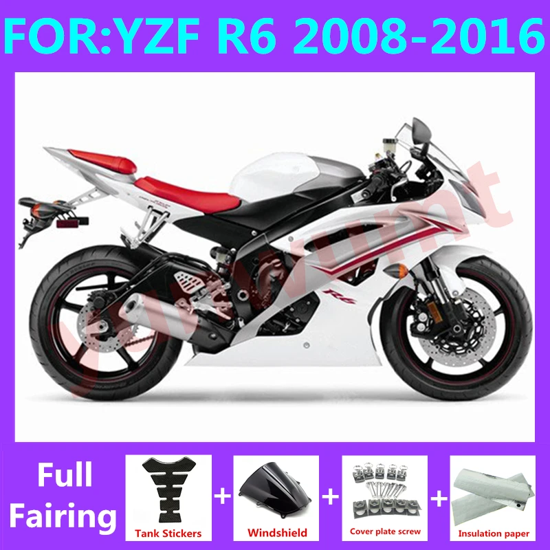 Полный комплект обтекателей для мотоцикла, подходит для YZF R6 2008 2009 2010 2011 2012 2013 2014 2015 2016, цвет белый/красный
Полный комплект обтекателей для мотоцикла, подходит для YZF R6 2008 2009 2010 2011 2012 2013 2014 2015 2016, цвет белый/красный