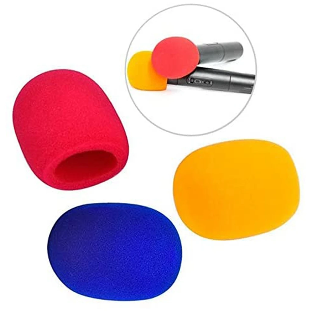 5 Pcs Solid Color Non-Disposable Microphone Dust Cover Thickened Blowout for KTV | Электроника