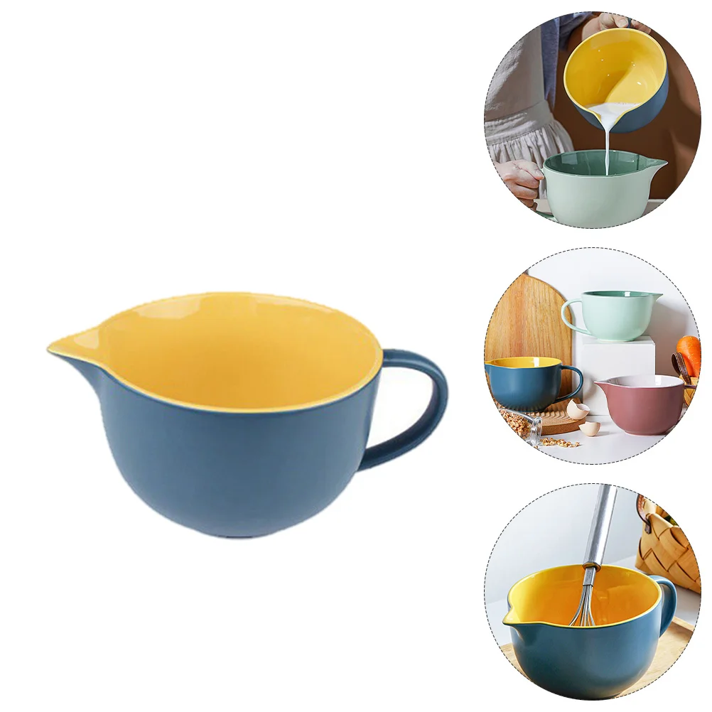 Ceramic Mixing Bowl with Handle and Pour Spouts Large Soup Noodle Serving Bowl Nesting Bowls for Kitchen Salad Soup Ramen
Ceramic Mixing Bowl with Handle and Pour Spouts Large Soup Noodle Serving Bowl Nesting Bowls for Kitchen Salad Soup Ramen