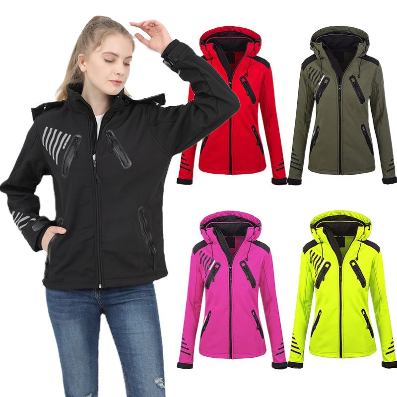 Women's Waterproof Hooded Windbreaker Jacket Outdoor Mountain Climbing Zipper Jacket Sports Casual Soft Shell Jacket
Women's Waterproof Hooded Windbreaker Jacket Outdoor Mountain Climbing Zipper Jacket Sports Casual Soft Shell Jacket