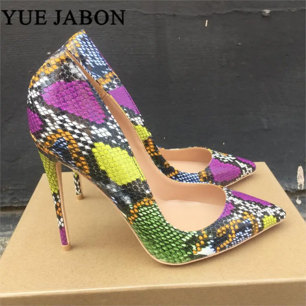 12cm/10cm/8cm Women Shoes Stiletto High Heels Women Pumps Snake Printing Leather Pointed Toe Ladies Party Wedding Woman Shoes 
12cm/10cm/8cm Women Shoes Stiletto High Heels Women Pumps Snake Printing Leather Pointed Toe Ladies Party Wedding Woman Shoes