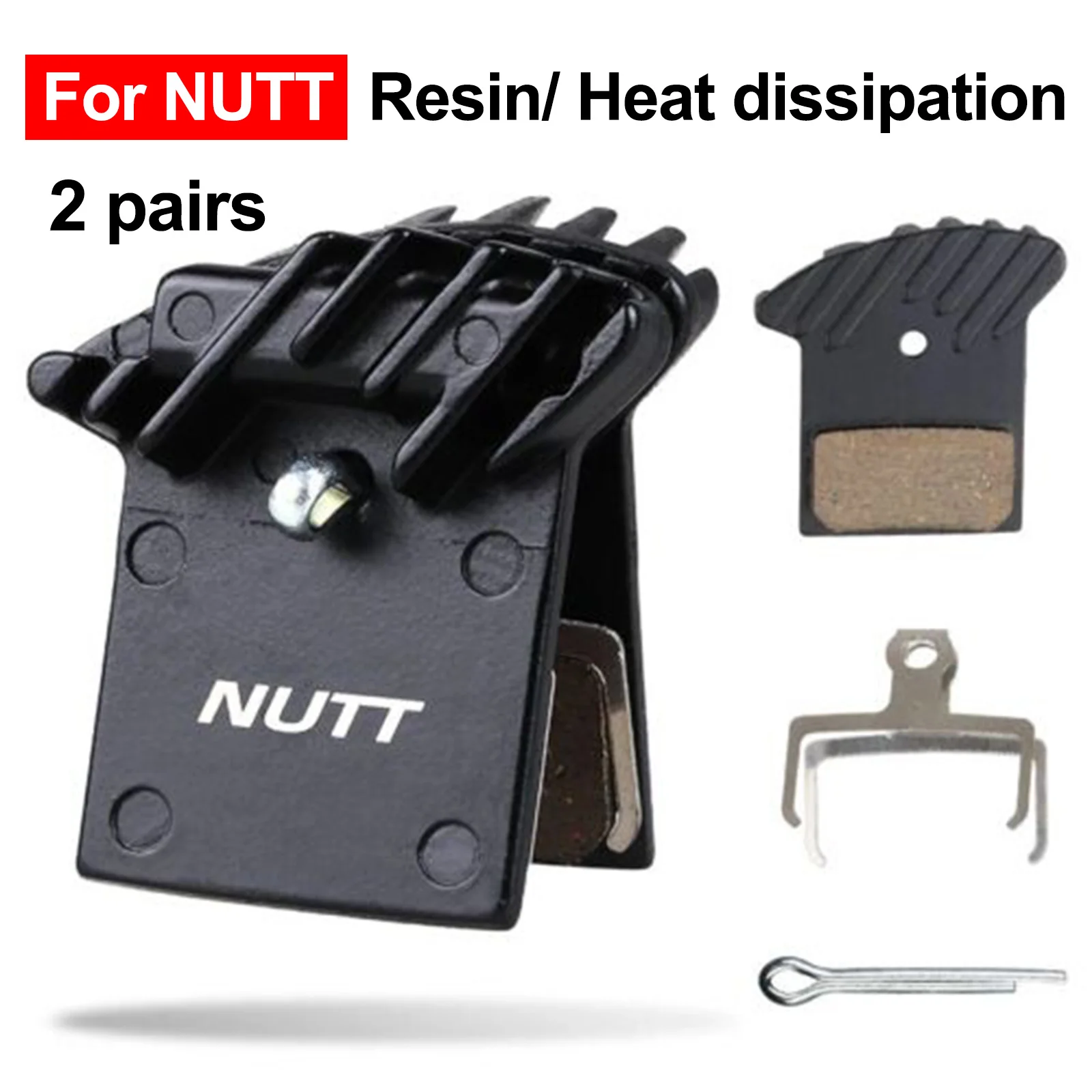 

2 Pairs Disc Brake Pads For NUTT Mountain Oil Brake Disc Brakes Pad MTB Bike Hydraulic Caliper Heat Dissipation Semi Metal