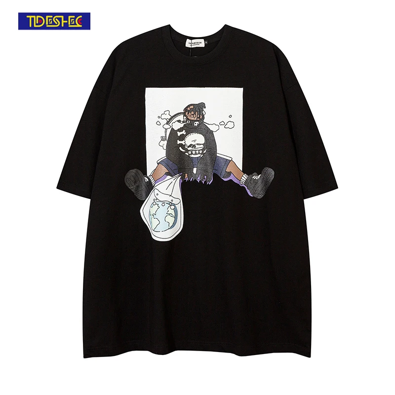 Мужская футболка в стиле хип-хоп, футболка с графическим принтом для мальчиков, футболка большого размера в стиле Харадзюку, уличная одежда,...
Мужская футболка в стиле хип-хоп, футболка с графическим принтом для мальчиков, футболка большого размера в стиле Харадзюку, уличная одежда,...
