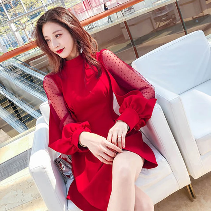 2022 New Spring Fashion Women Mesh High Street Elegant Vintage Lantern Sleeve Sexy Solid A-line Party Mini Dress Short Vestidos
2022 New Spring Fashion Women Mesh High Street Elegant Vintage Lantern Sleeve Sexy Solid A-line Party Mini Dress Short Vestidos