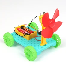 Wind Power Car DIY Electronic Kit Technology Science Toys Educational Kits for Children Experiment Creative Invention School Toy