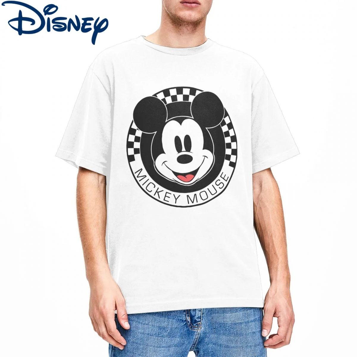 Винтажная хлопковая футболка с коротким рукавом, с принтом «Друзья из Диснея»
Винтажная хлопковая футболка с коротким рукавом, с принтом «Друзья из Диснея»