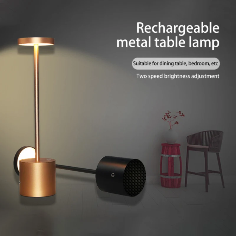 Cordless LED Table Light Rechargeable Portable Metal Desk Lamp Dimming Battery Bedside Lights For Bedroom Study Restaurant Patio
Cordless LED Table Light Rechargeable Portable Metal Desk Lamp Dimming Battery Bedside Lights For Bedroom Study Restaurant Patio