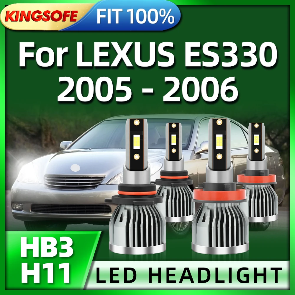 

Roadsun 26000Lm HB3 H11 Car Led Lights Auto Headlamp CSP chips 6000K Headlight 110W For LEXUS ES330 2005 2006