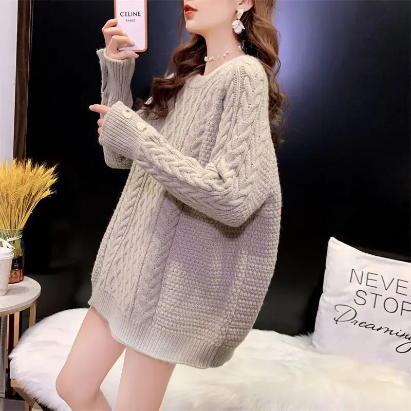 Yasuk Autumn Winter Fashion Solid Casual Pullover Women's Soft Loose Knitted Top Gentle Warm Sweater Thick BigSize 6XL
Yasuk Autumn Winter Fashion Solid Casual Pullover Women's Soft Loose Knitted Top Gentle Warm Sweater Thick BigSize 6XL