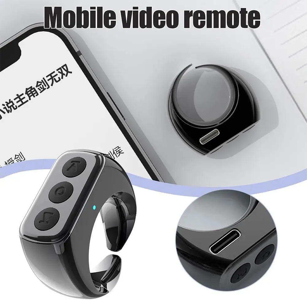 Wireless Bluetooth Mobile Selfie Lazy Artifac Photo Turn Page Controller Tiktok Remote Control Controller
Wireless Bluetooth Mobile Selfie Lazy Artifac Photo Turn Page Controller Tiktok Remote Control Controller