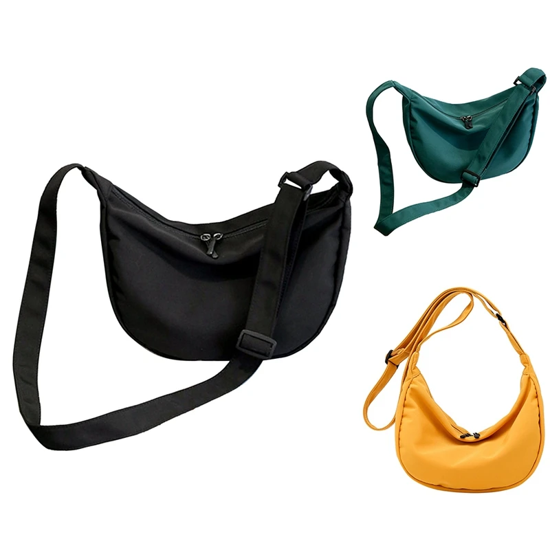 Simple Nylon Messenger Bag Women Fashion One Shoulder Dumpling Bag Student Shoulder Bag
Simple Nylon Messenger Bag Women Fashion One Shoulder Dumpling Bag Student Shoulder Bag