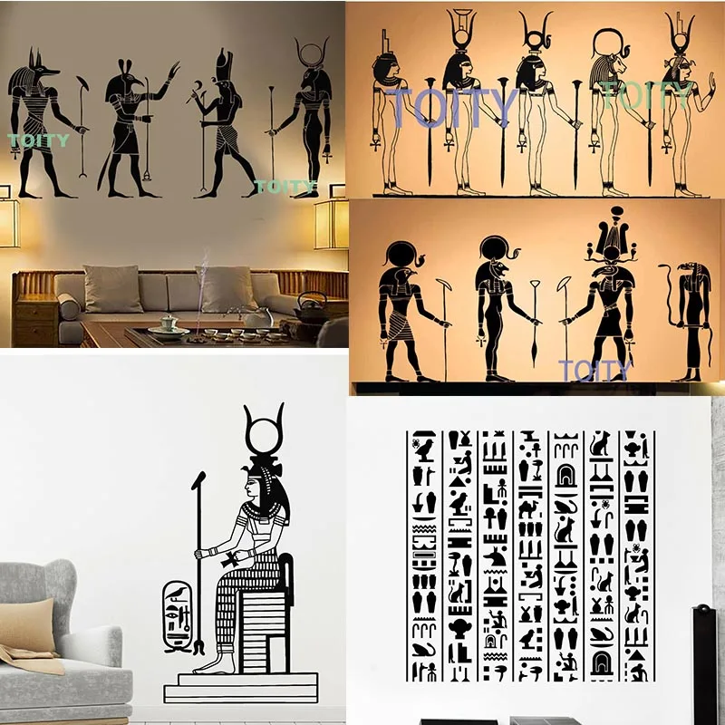 Vinyl Wall Decal Egypt Egyptian Gods Anubis Ra Seth Apis Nefertiti Cleopatra Stickers Home Interior Removable Bedroom Decor
Vinyl Wall Decal Egypt Egyptian Gods Anubis Ra Seth Apis Nefertiti Cleopatra Stickers Home Interior Removable Bedroom Decor