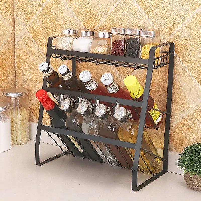 Kitchen countertop storage multi-functional three-layer seasoning rack kitchen supplies finishing racks floor seasoning rack
Kitchen countertop storage multi-functional three-layer seasoning rack kitchen supplies finishing racks floor seasoning rack
