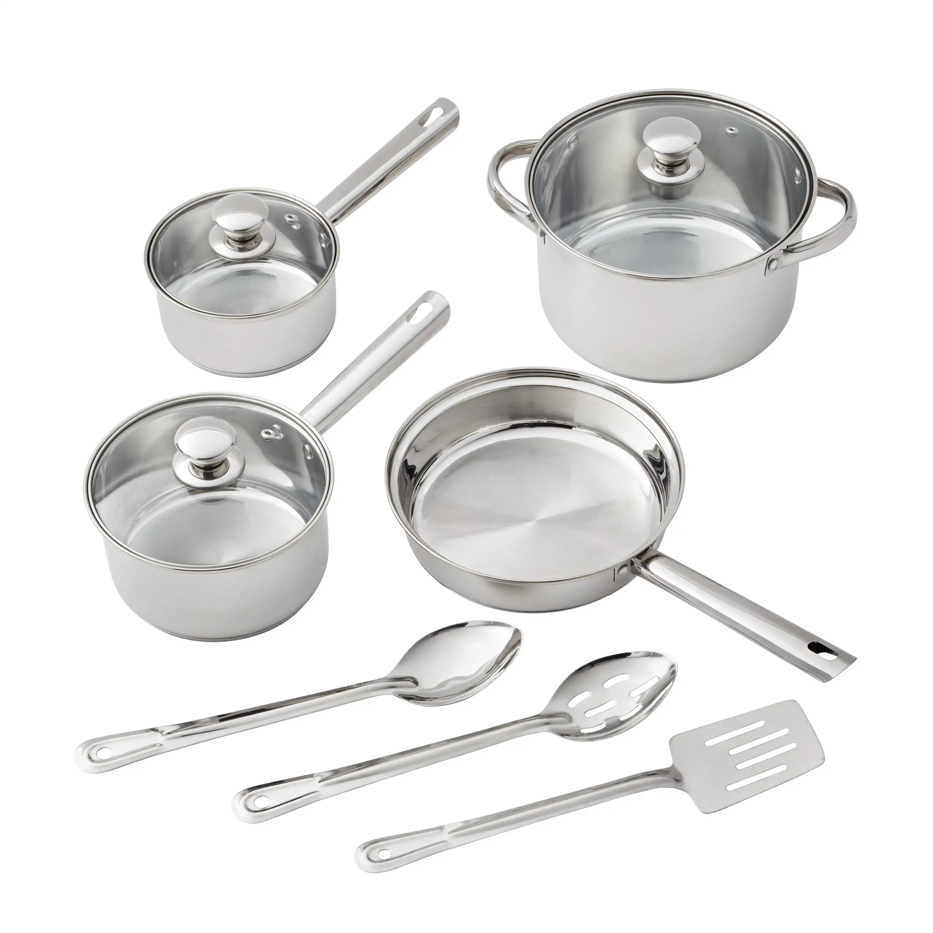 Stainless Steel 10 Piece Set, Kitchen Set, Cookware Set, Pots and Pans Set, Brand
Stainless Steel 10 Piece Set, Kitchen Set, Cookware Set, Pots and Pans Set, Brand