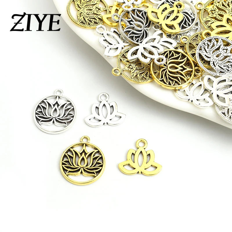 10/20pcs Lotus Flower Head Meditation Yoga Charms Antique Silver/Gold Color Plants Alloy Pendants Handmade Makings DIY Jewellery
10/20pcs Lotus Flower Head Meditation Yoga Charms Antique Silver/Gold Color Plants Alloy Pendants Handmade Makings DIY Jewellery