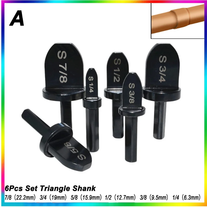 Hexagonal Handle Tube Expander 5pcs 1/2 1/4 3/4 5/8 3/8 Inch Air Conditioner Conditioning Swaging Spin Flaring Tool
Hexagonal Handle Tube Expander 5pcs 1/2 1/4 3/4 5/8 3/8 Inch Air Conditioner Conditioning Swaging Spin Flaring Tool