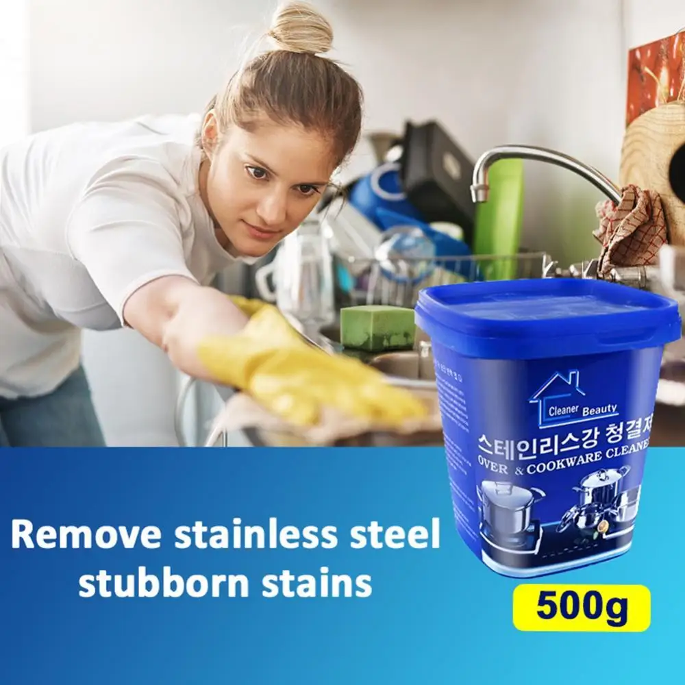 Stainless Steel Rust Remover 500g Kitchen Pot Pan Kitchenwares Stain Dirt Cleaner
Stainless Steel Rust Remover 500g Kitchen Pot Pan Kitchenwares Stain Dirt Cleaner