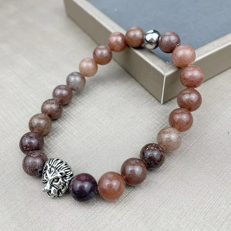 Vintage Man Stainless Steel 8MM Natural Purple Aventurine Lion Head Bracelet Male Yoga Acier Inoxydable браслеты на руку женские
Vintage Man Stainless Steel 8MM Natural Purple Aventurine Lion Head Bracelet Male Yoga Acier Inoxydable браслеты на руку женские