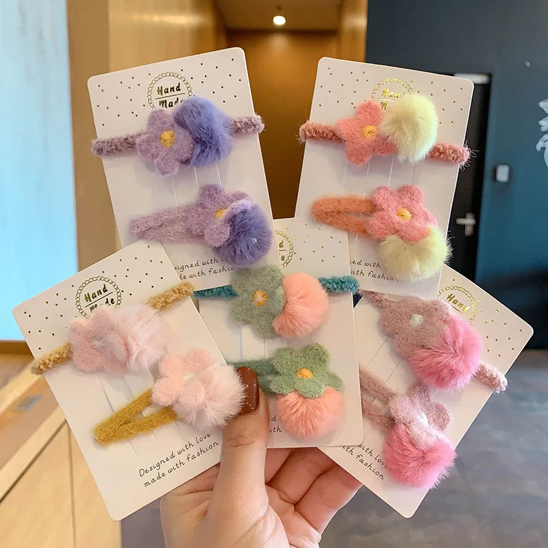 2Pcs Plush Flower Hairpin Cute Rubber Bands Set Hair Clips for Children Kids Barrettes Sweet Wild Hair Rope New Hair Accessories
2Pcs Plush Flower Hairpin Cute Rubber Bands Set Hair Clips for Children Kids Barrettes Sweet Wild Hair Rope New Hair Accessories